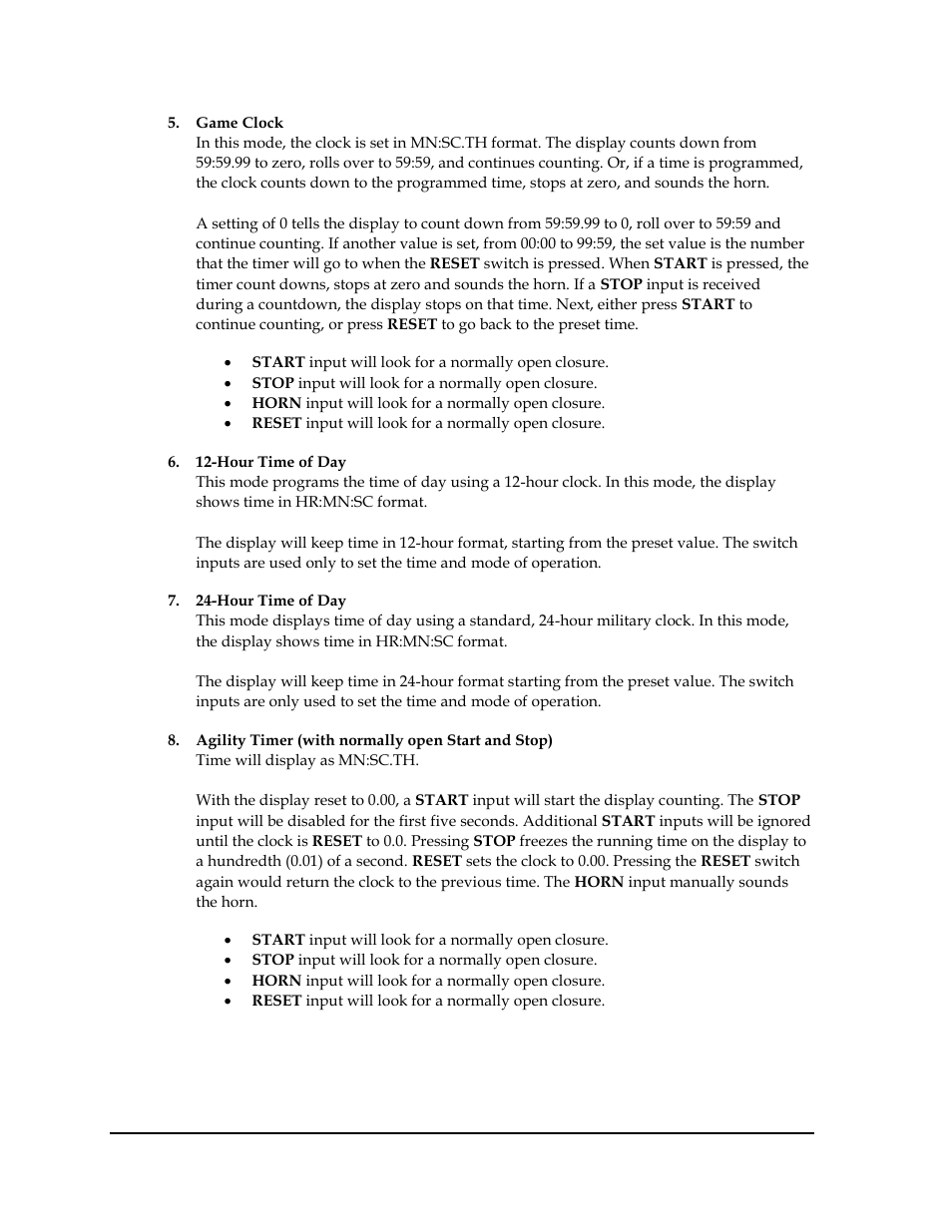 Daktronics TI-2020 Multipurpose Track & Field LED Timing Display User Manual | Page 22 / 50