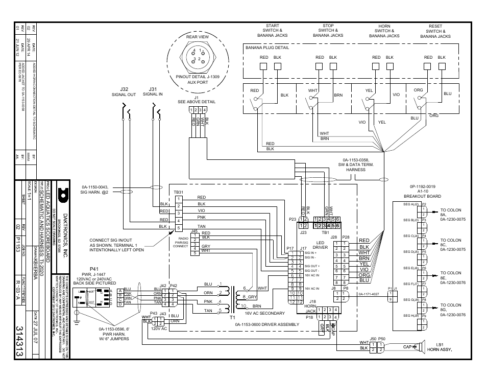Daktronics TI-2020 Multipurpose Track & Field LED Timing Display User Manual | Page 44 / 50