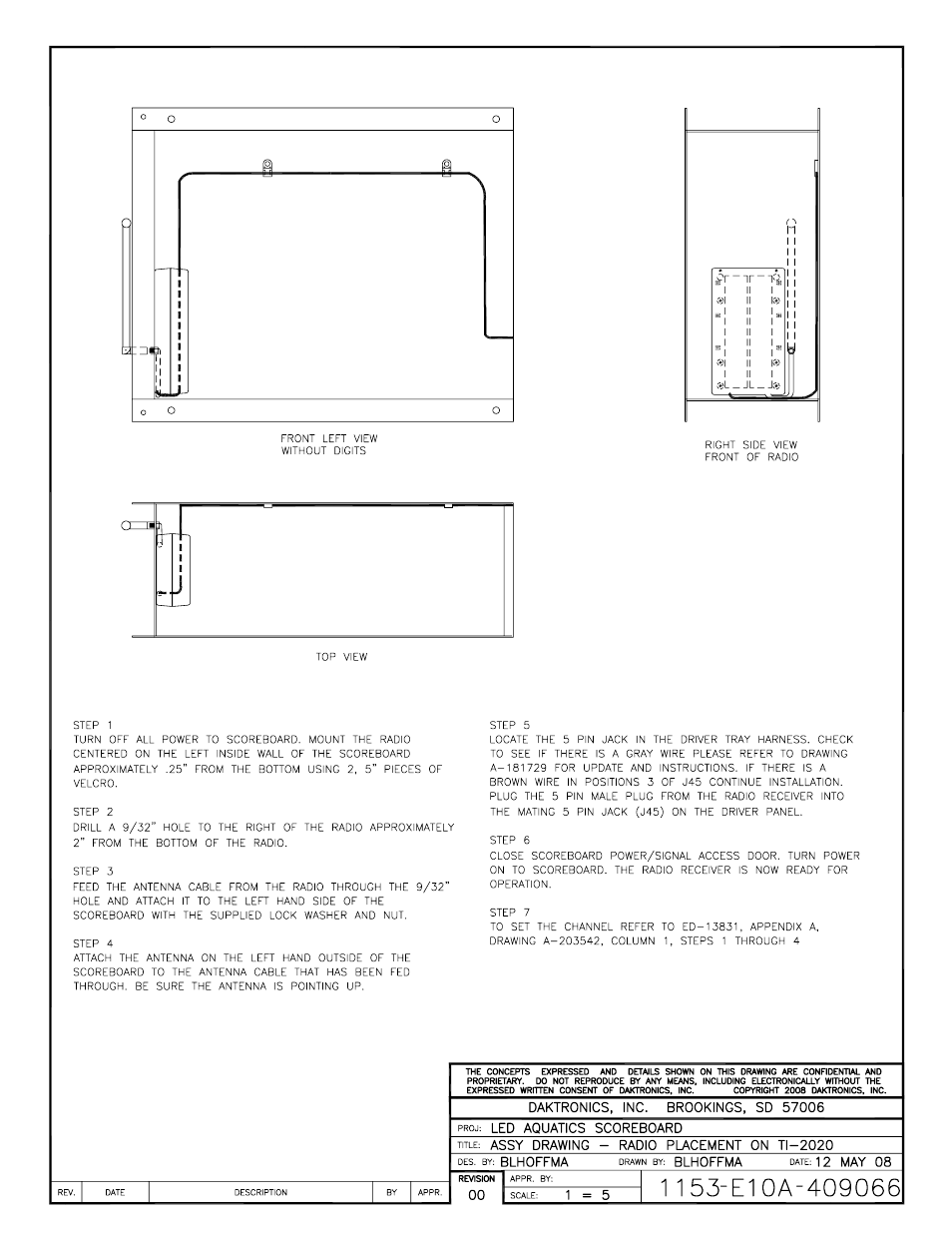 Daktronics TI-2020 Multipurpose Track & Field LED Timing Display User Manual | Page 45 / 50