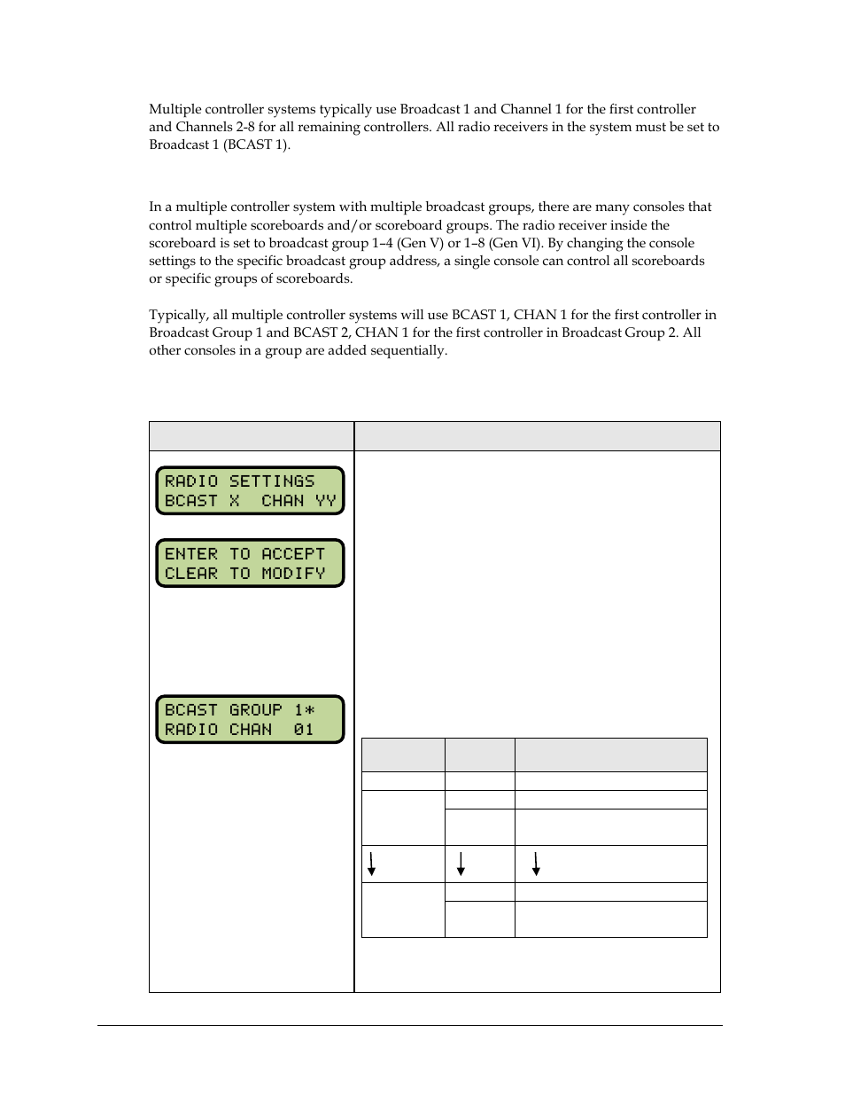 Basic operation of radio settings | Daktronics 2000 Rodeo OmniSport User Manual | Page 26 / 72