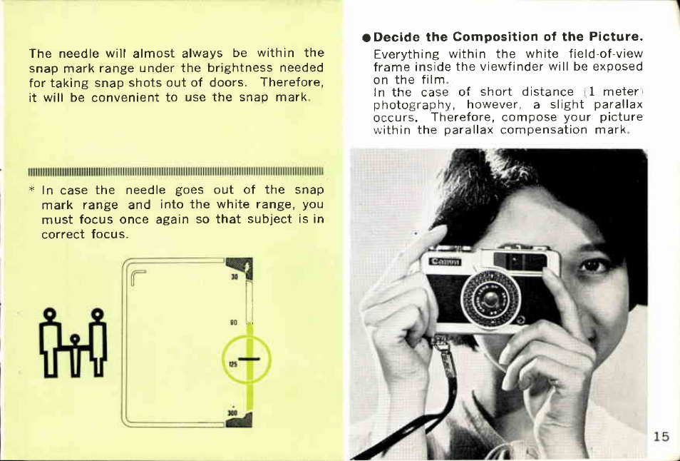 Set the auto mark, Focus, Ee photography | Canon EE28 User Manual | Page 15 / 37