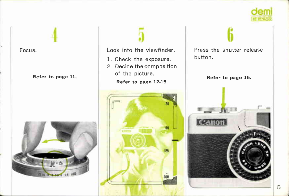 Please follow simple steps | Canon EE28 User Manual | Page 5 / 37