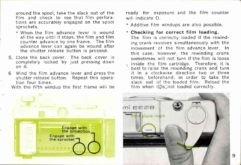 Canon demi ee 28 specifications | Canon EE28 User Manual | Page 9 / 37