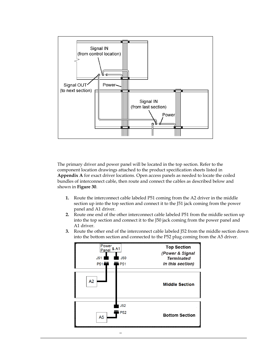 Three-section tennis models | Daktronics Outdoor LED Scoreboards Installation User Manual | Page 31 / 58