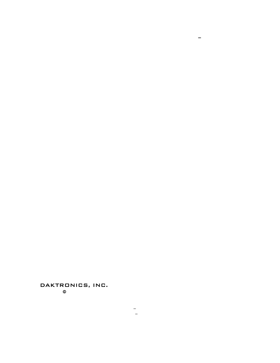 Daktronics, inc | Daktronics PC-2001 Pace Clock System User Manual | Page 3 / 40