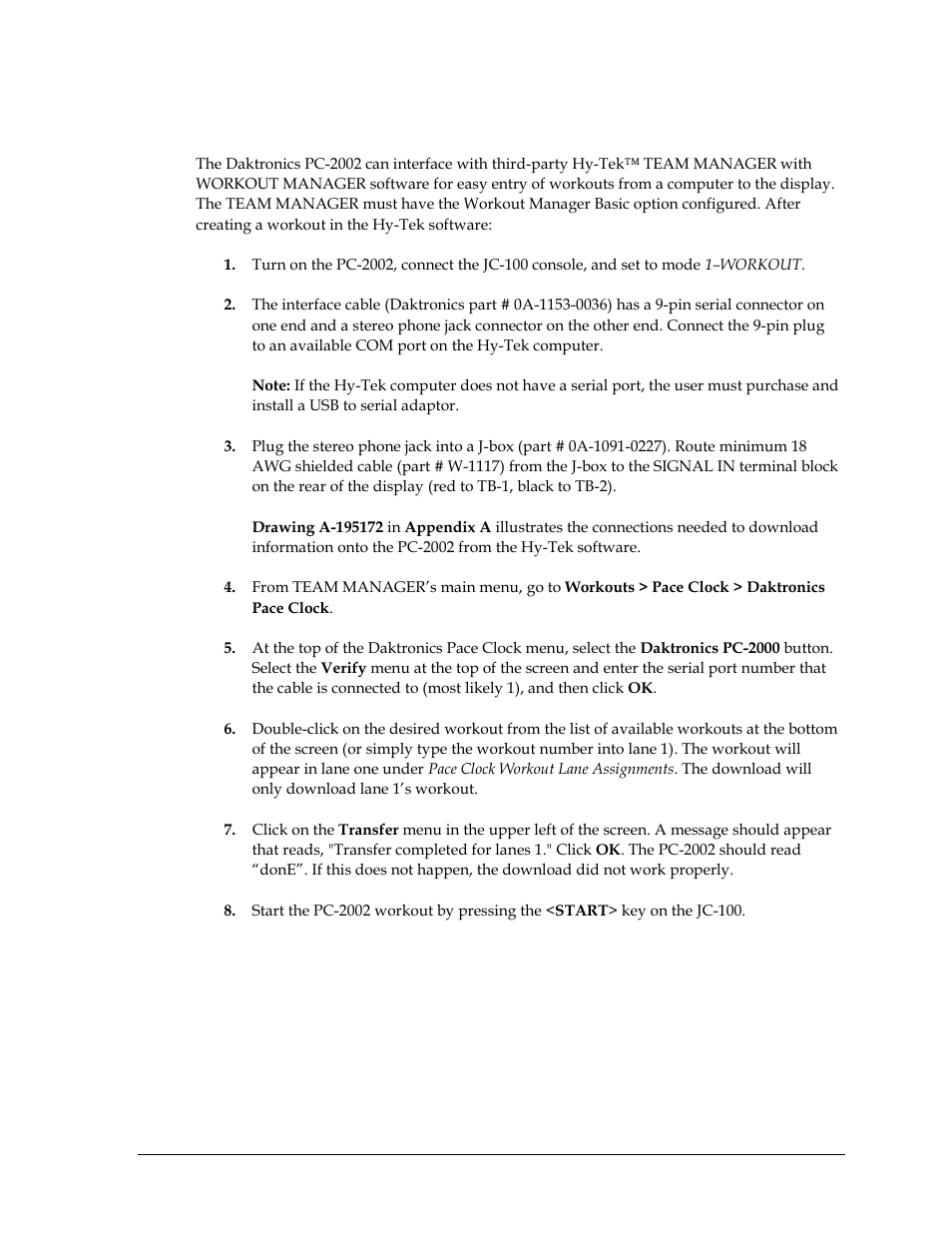 3 team manager, Team manager | Daktronics PC-2002 Pace Clock System User Manual | Page 17 / 32