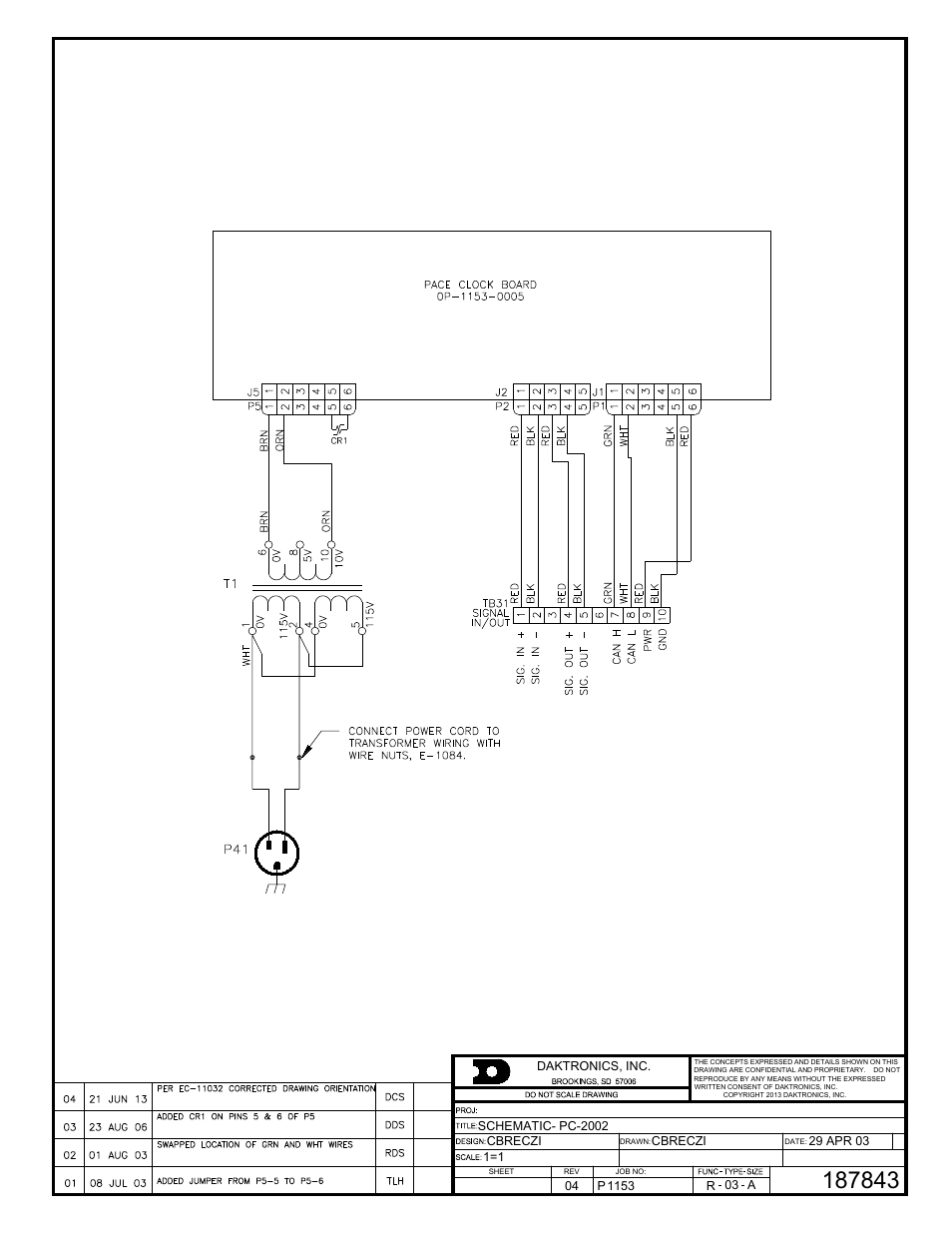 Daktronics PC-2002 Pace Clock System User Manual | Page 25 / 32