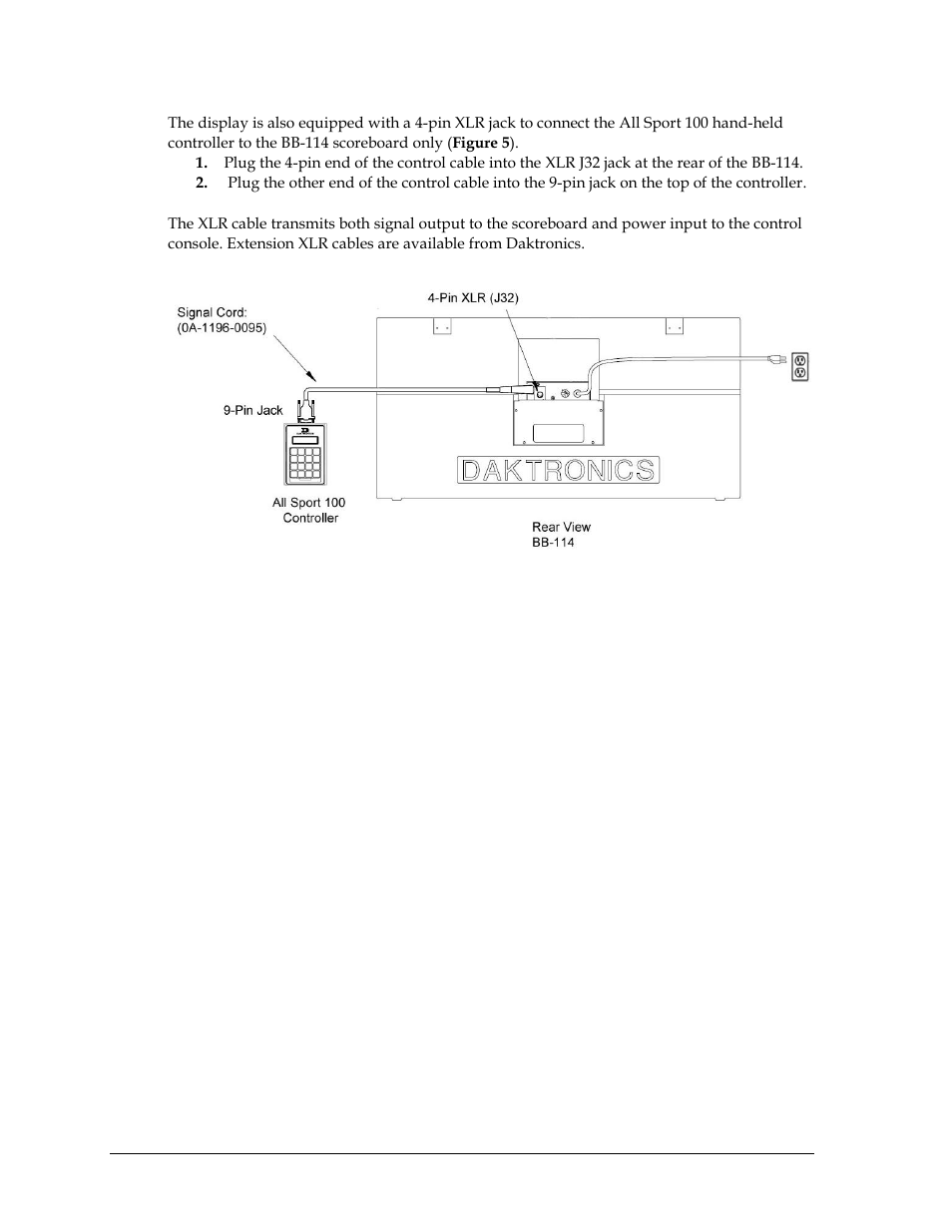 Daktronics BB-114 Portable LED Basketball Scoreboard User Manual | Page 14 / 28