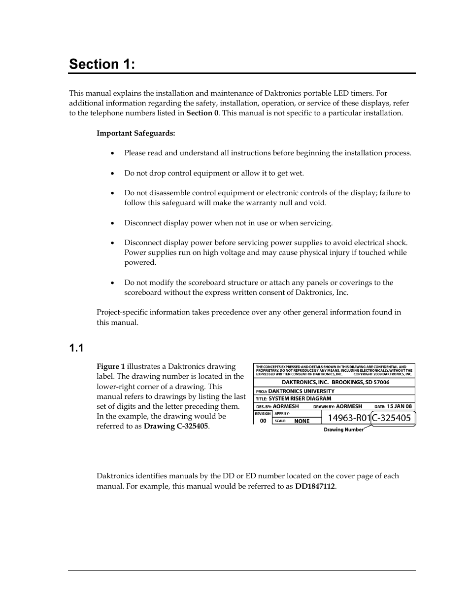 Introduction, Resources, Section 1 | Daktronics TI-2002 Portable LED Timer User Manual | Page 7 / 32