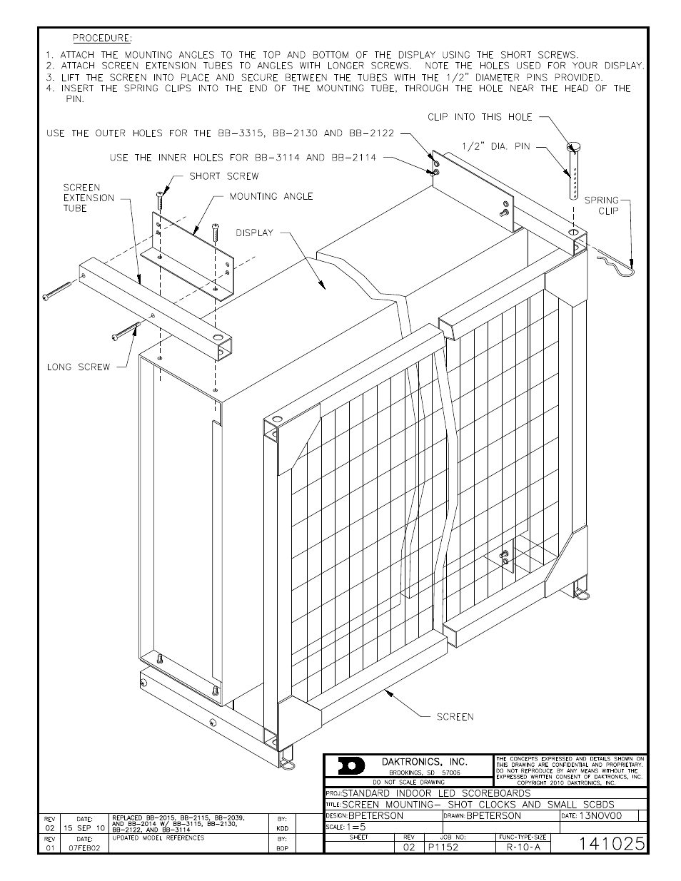 Daktronics Protective Screen User Manual | Page 3 / 4