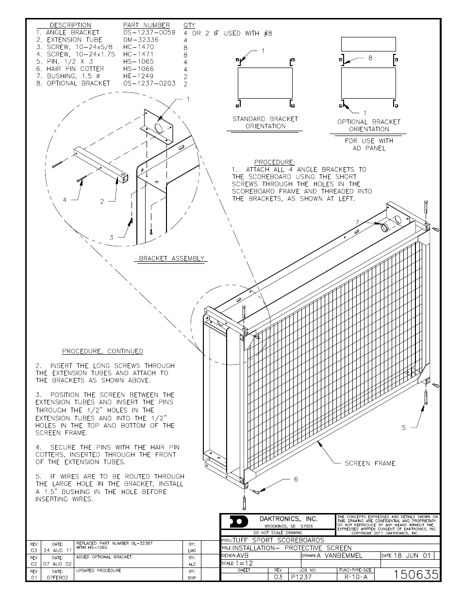 Daktronics Protective Screen User Manual | Page 4 / 4