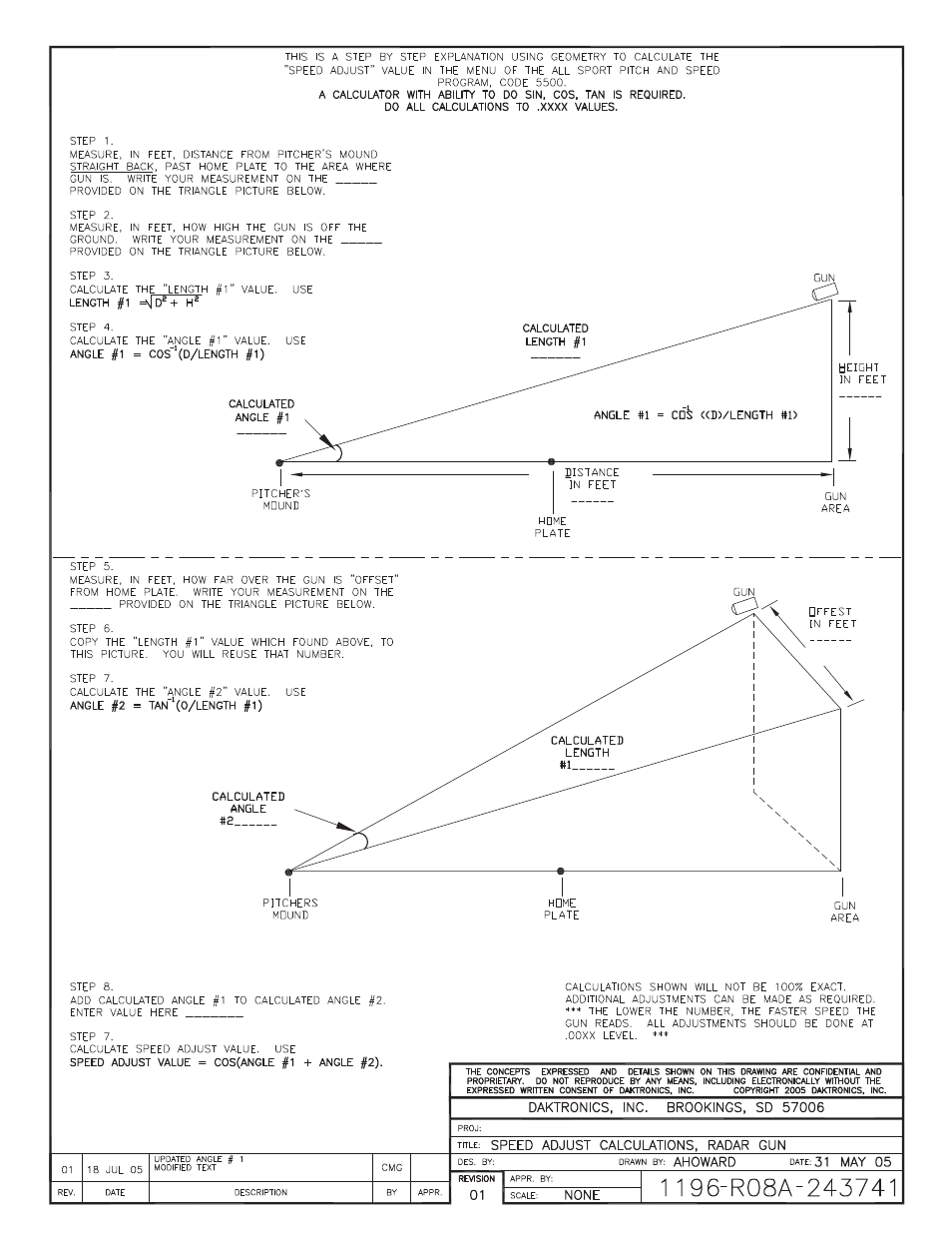 Daktronics Radar Gun Speed of Pitch Interface User Manual | Page 26 / 27
