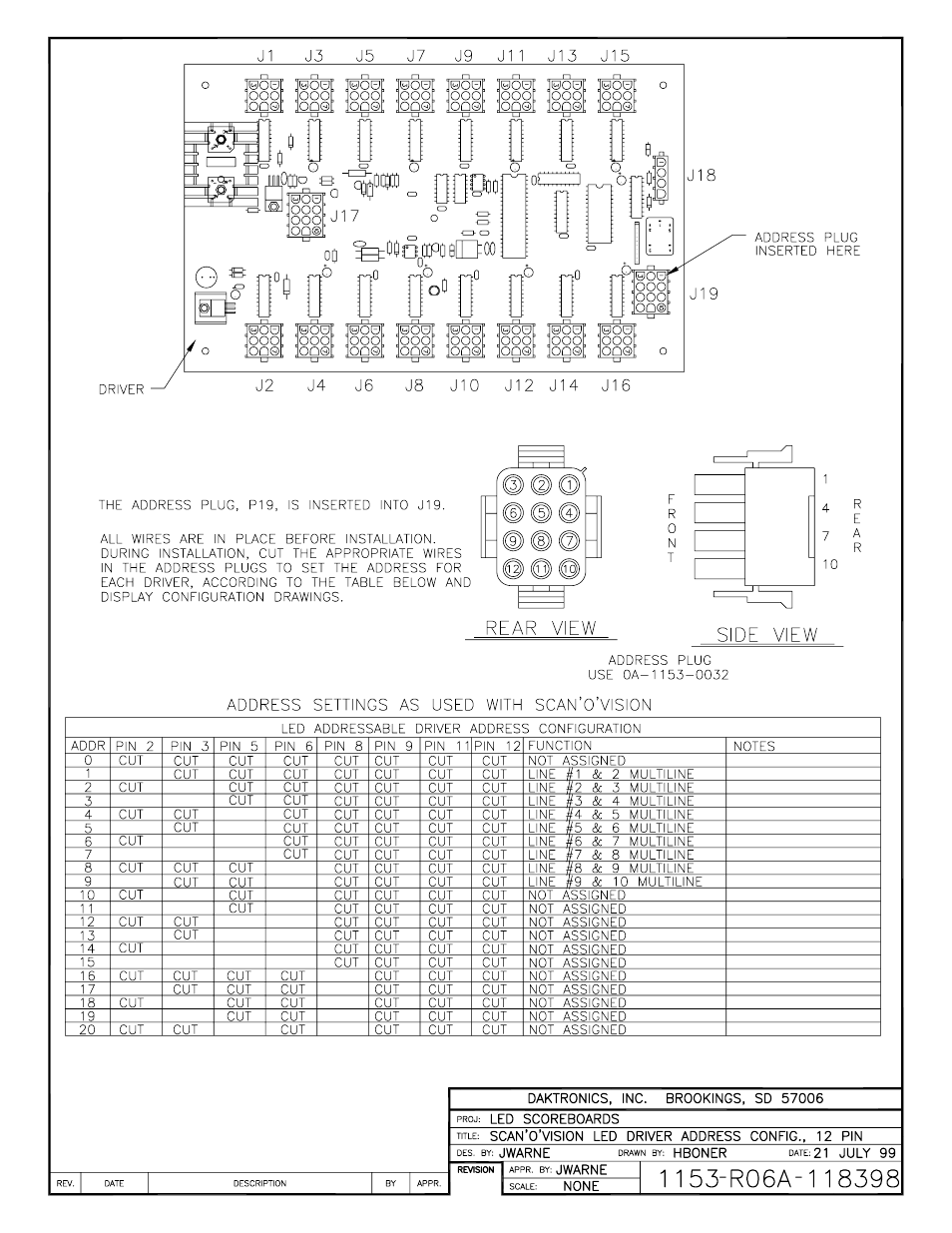 Daktronics LED Aquatics/Track Displays SW-2000 Series 10 Numeric Digit User Manual | Page 35 / 86