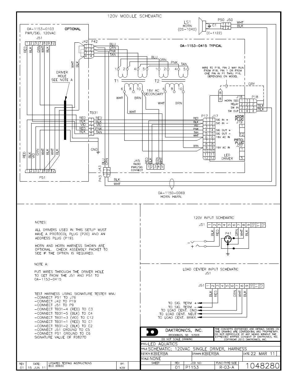 Daktronics LED Aquatics/Track Displays SW-2000 Series 10 Numeric Digit User Manual | Page 81 / 86