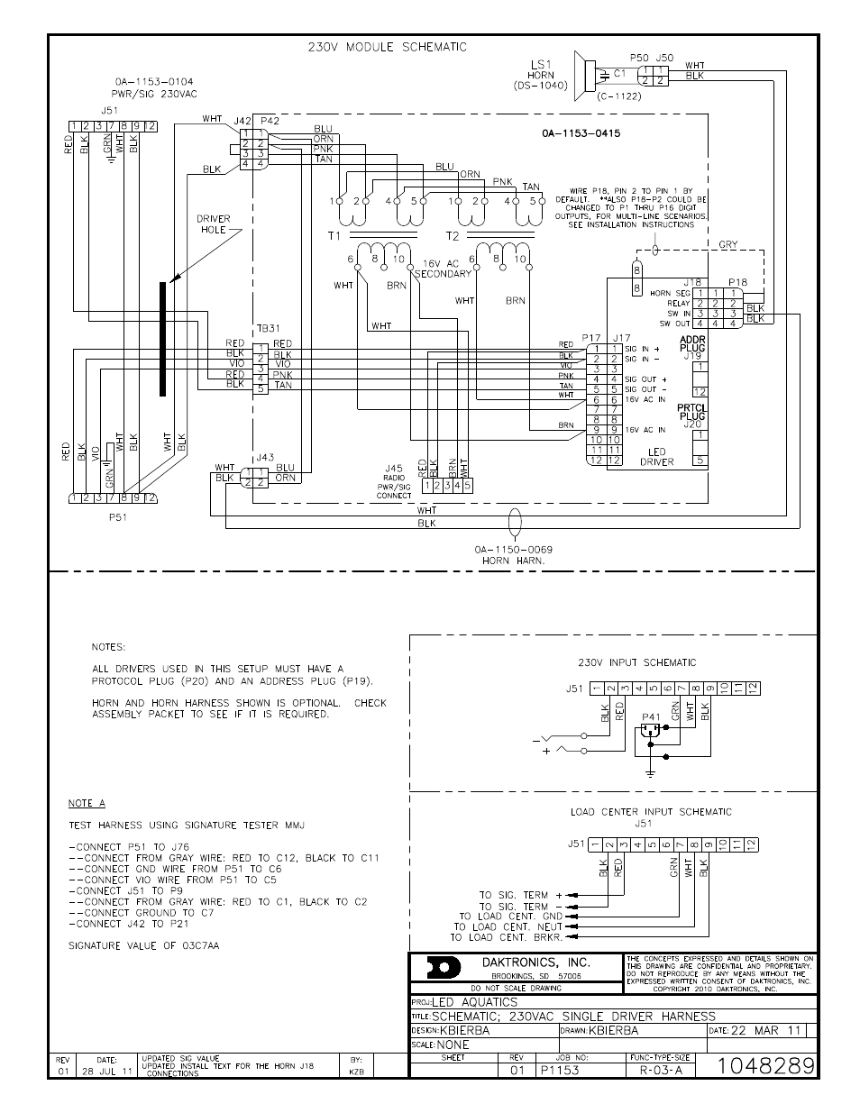 Daktronics LED Aquatics/Track Displays SW-2000 Series 10 Numeric Digit User Manual | Page 82 / 86