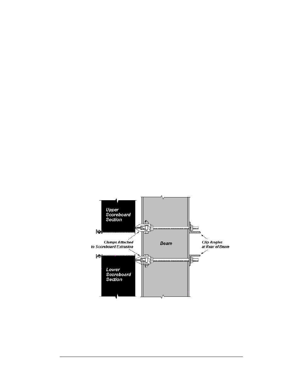 6 mounting method 1 | Daktronics Single Section DistaView Outdoor LED Scoreboards Generation IV User Manual | Page 28 / 99