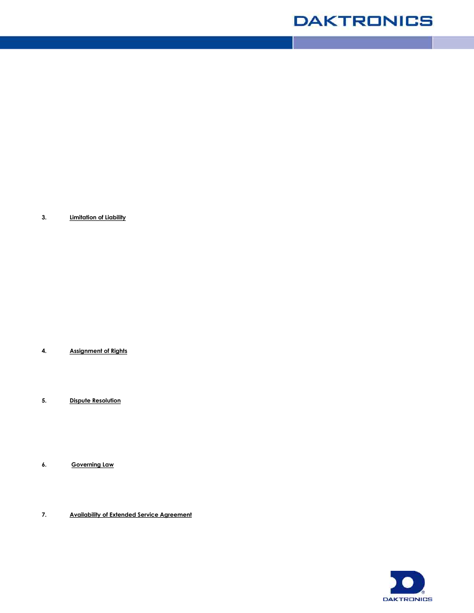 Daktronics Single Section DistaView Outdoor LED Scoreboards Generation IV User Manual | Page 99 / 99