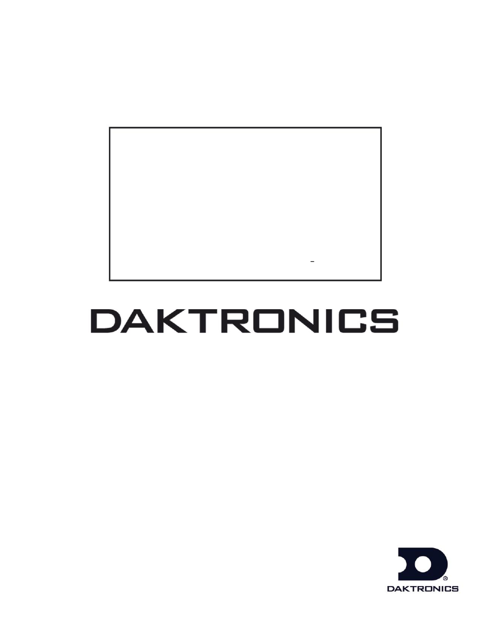 Daktronics Single-Section Outdoor LED Scoreboards User Manual | 46 pages