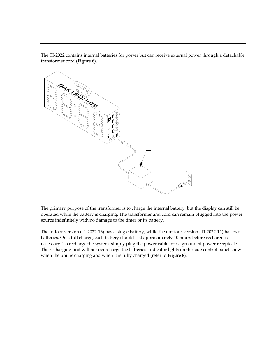 Section 3: electrical installation, Section 3, Electrical installation | Daktronics TI-2022 Portable LED Timer User Manual | Page 13 / 32