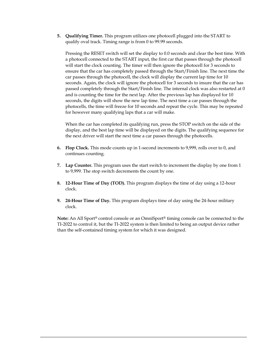 Daktronics TI-2022 Portable LED Timer User Manual | Page 17 / 32