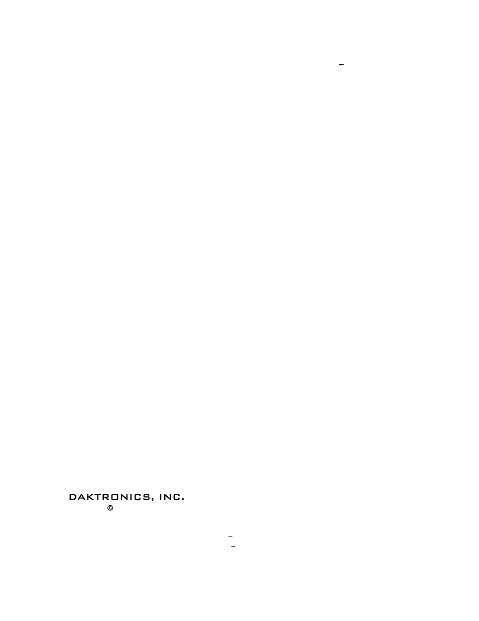 Daktronics, inc | Daktronics TI-2022 Portable LED Timer User Manual | Page 3 / 32