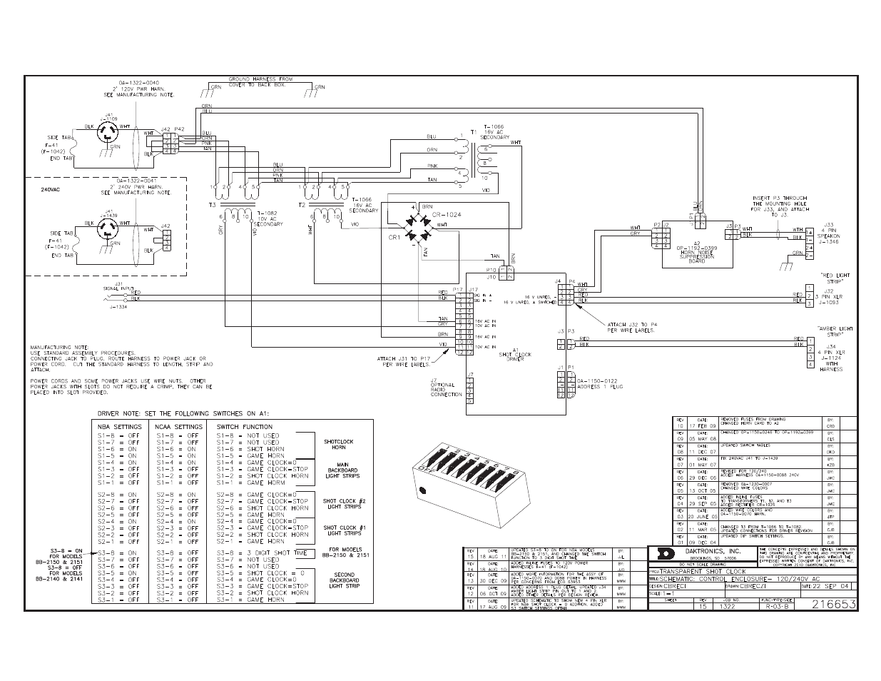 Daktronics BB-2140 Transparent Shot Clock User Manual | Page 31 / 48
