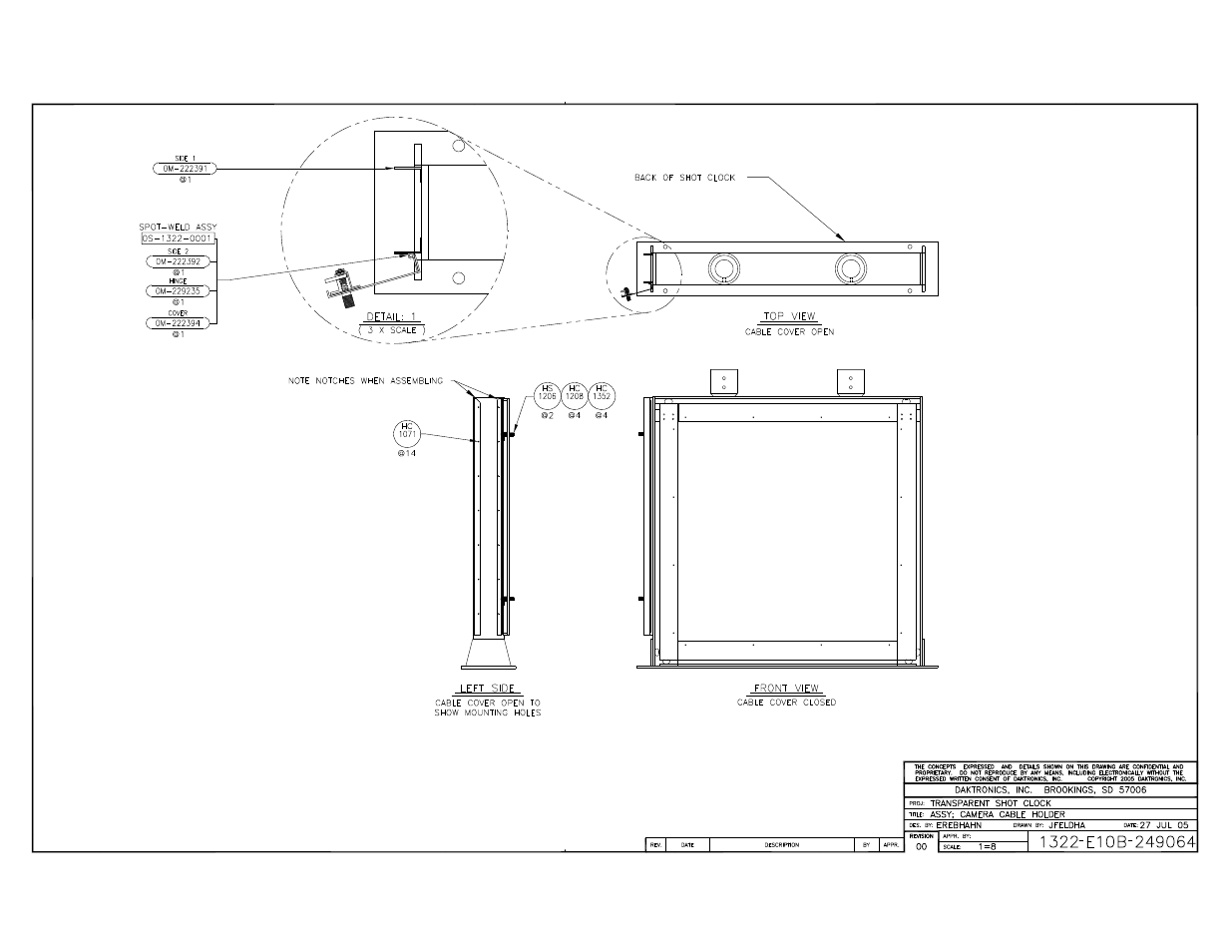 Daktronics BB-2140 Transparent Shot Clock User Manual | Page 38 / 48