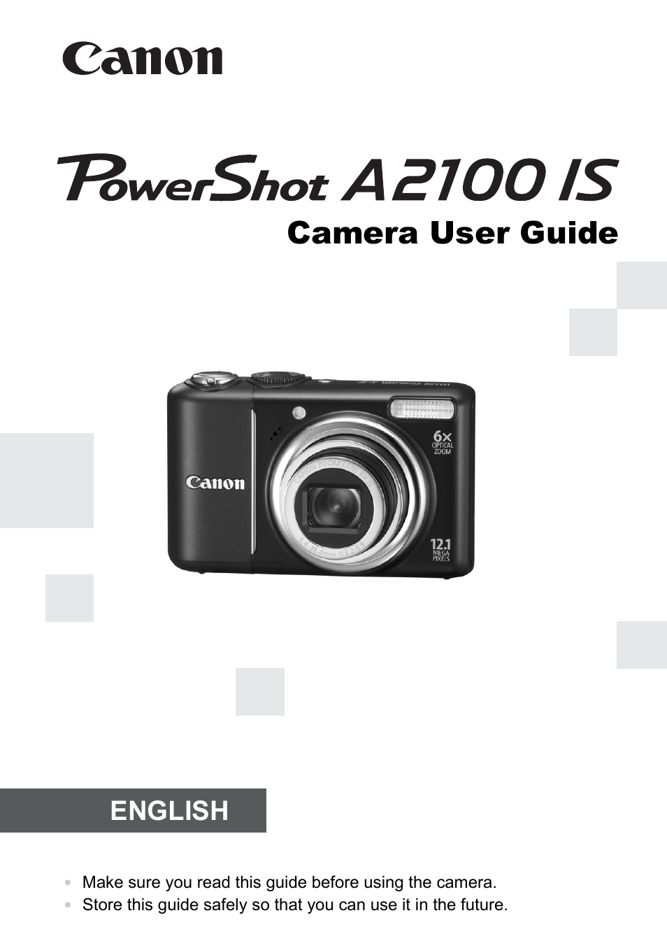 Canon A2100 IS User Manual | 131 pages