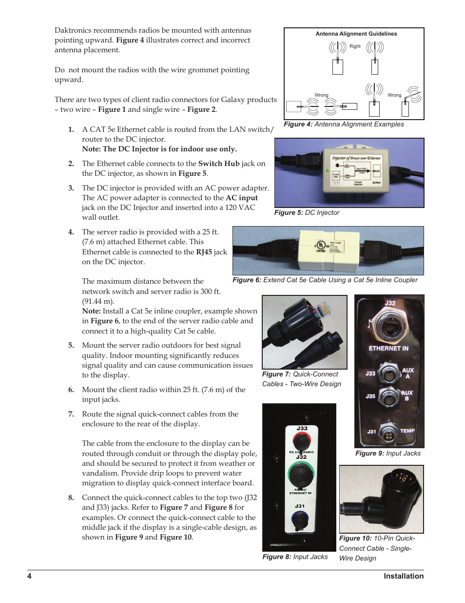 Daktronics Ethernet Bridge Radio (EBR) 900 MHz (0A-1327-1111) and 2.4GHz (A-3446) User Manual | Page 8 / 15