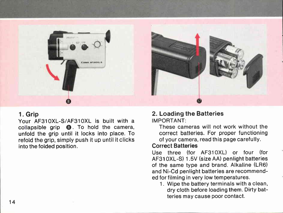 Canon AF310XL User Manual | Page 14 / 66