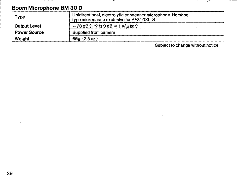 Canon AF310XL User Manual | Page 39 / 66