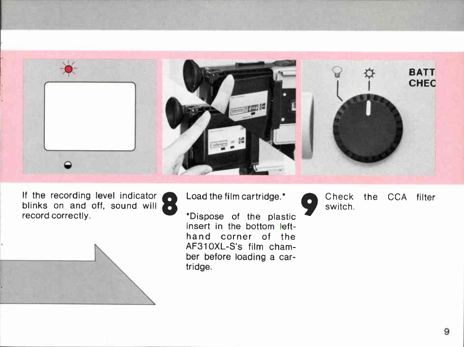 Simple steps for normal filmino, Simple steps for normal filming -11 | Canon AF310XL User Manual | Page 9 / 66