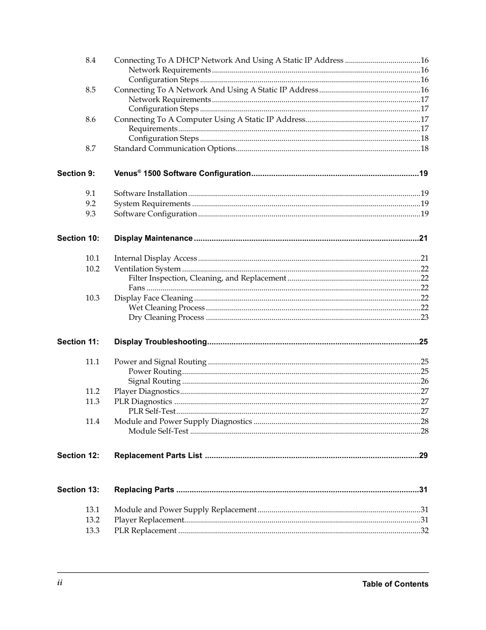 Daktronics Rear-Ventilated GalaxyPro GP3 Series User Manual | Page 4 / 42