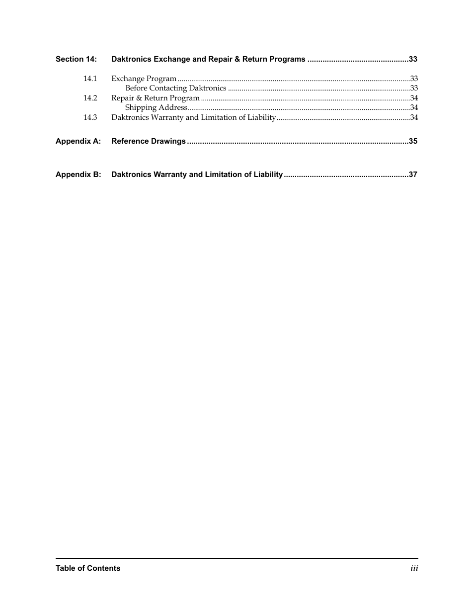 Daktronics Rear-Ventilated GalaxyPro GP3 Series User Manual | Page 5 / 42