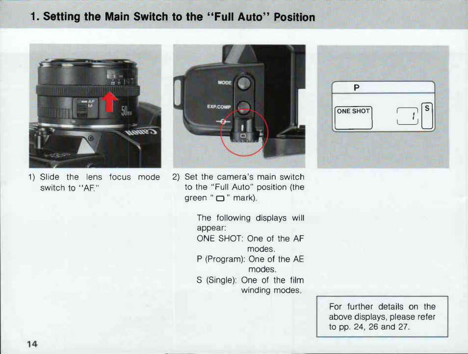 Loading the battery | Canon EOS 620 User Manual | Page 16 / 150