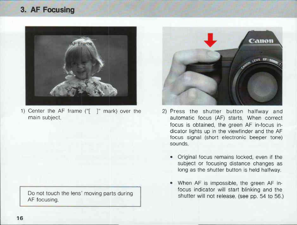Loading the film | Canon EOS 620 User Manual | Page 18 / 150