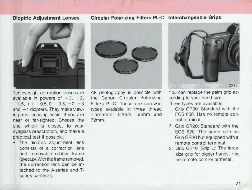 Canon EOS 620 User Manual | Page 73 / 150