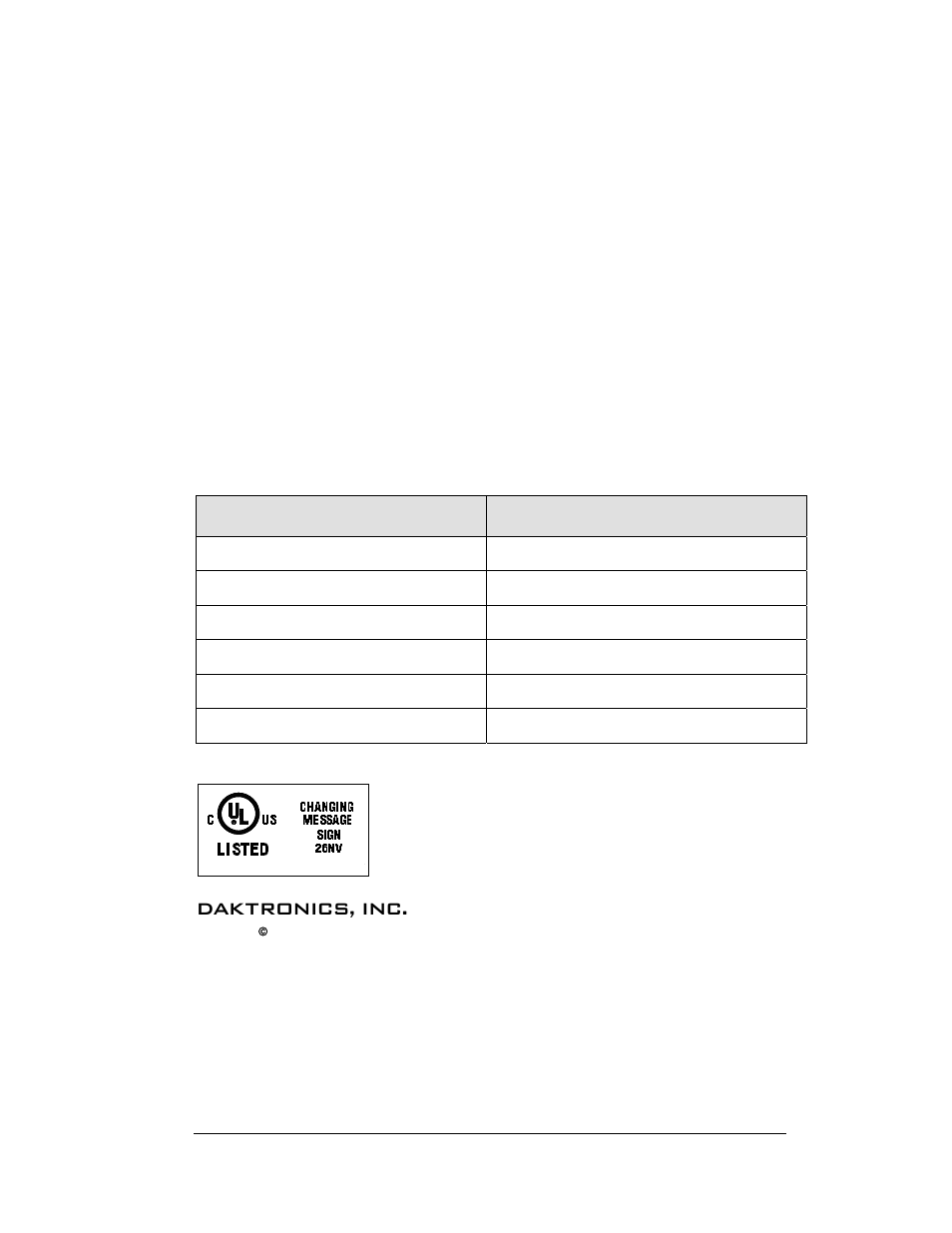 Daktronics, inc | Daktronics Galaxy AF-3200 34 mm User Manual | Page 2 / 69