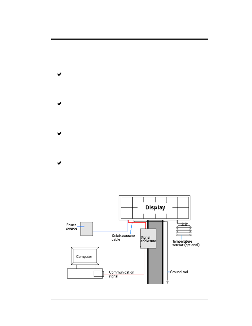 Section 5: start-up procedure, 1 start-up checklist, Section 5 | Start-up procedure -1, Start-up checklist -1 | Daktronics Galaxy AF-3200 34 mm User Manual | Page 20 / 69