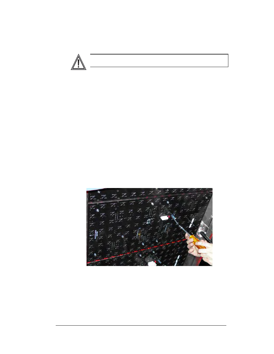 Module removal/replacement, Instructions for replacing parts -3, Module removal/replacement -3 | 2 instructions for replacing parts | Daktronics Galaxy AF-3200 34 mm User Manual | Page 36 / 69