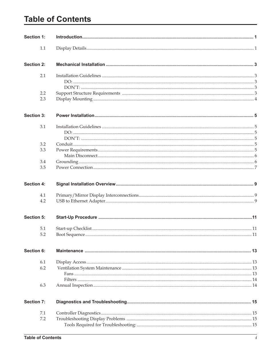 Daktronics Galaxy AF-3220 User Manual | Page 3 / 35