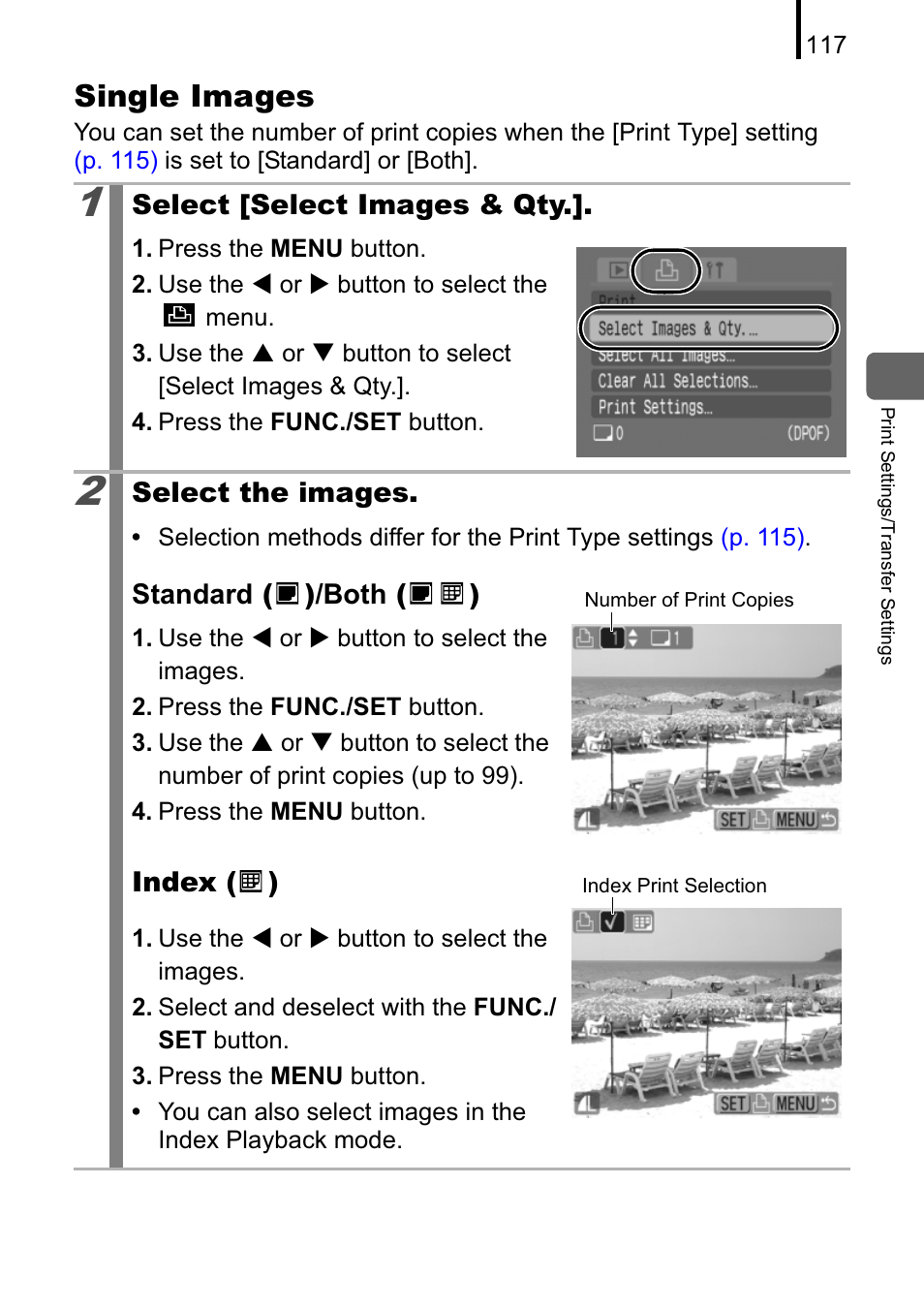 Single images | Canon A470 User Manual | Page 119 / 184