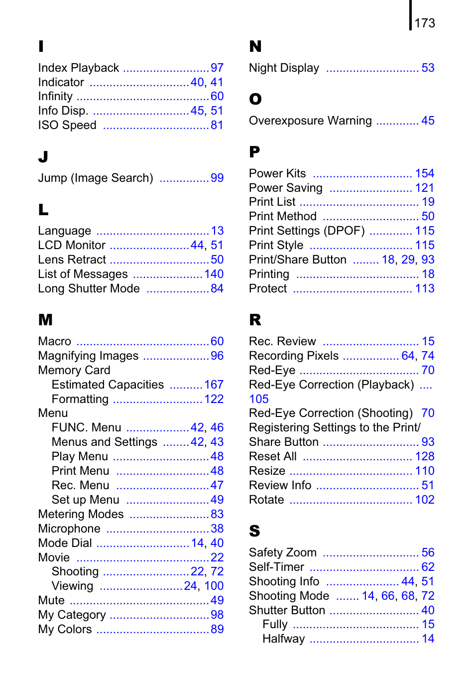 Canon A470 User Manual | Page 175 / 184