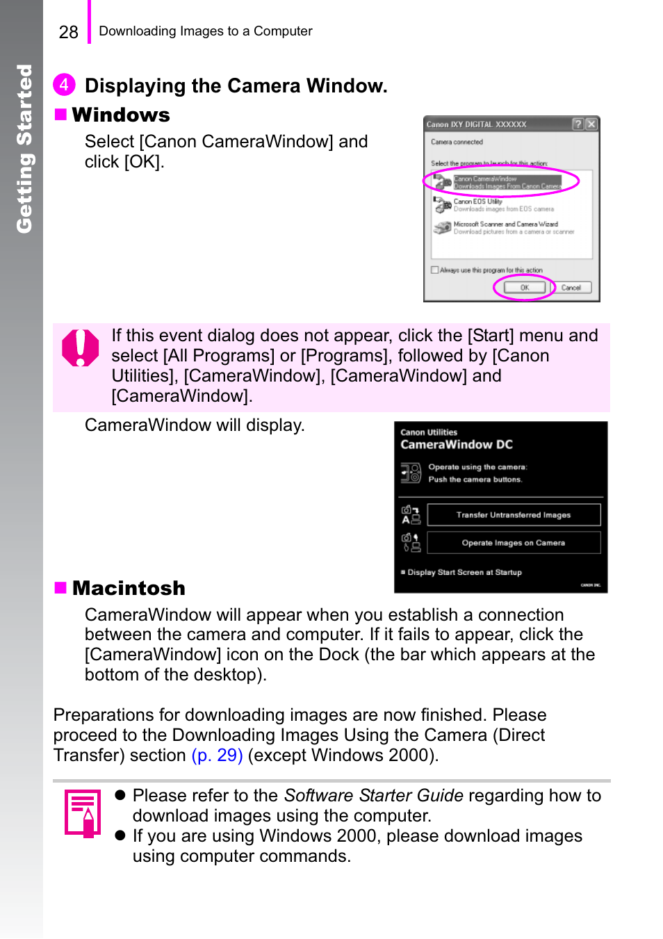 Canon A470 User Manual | Page 30 / 184