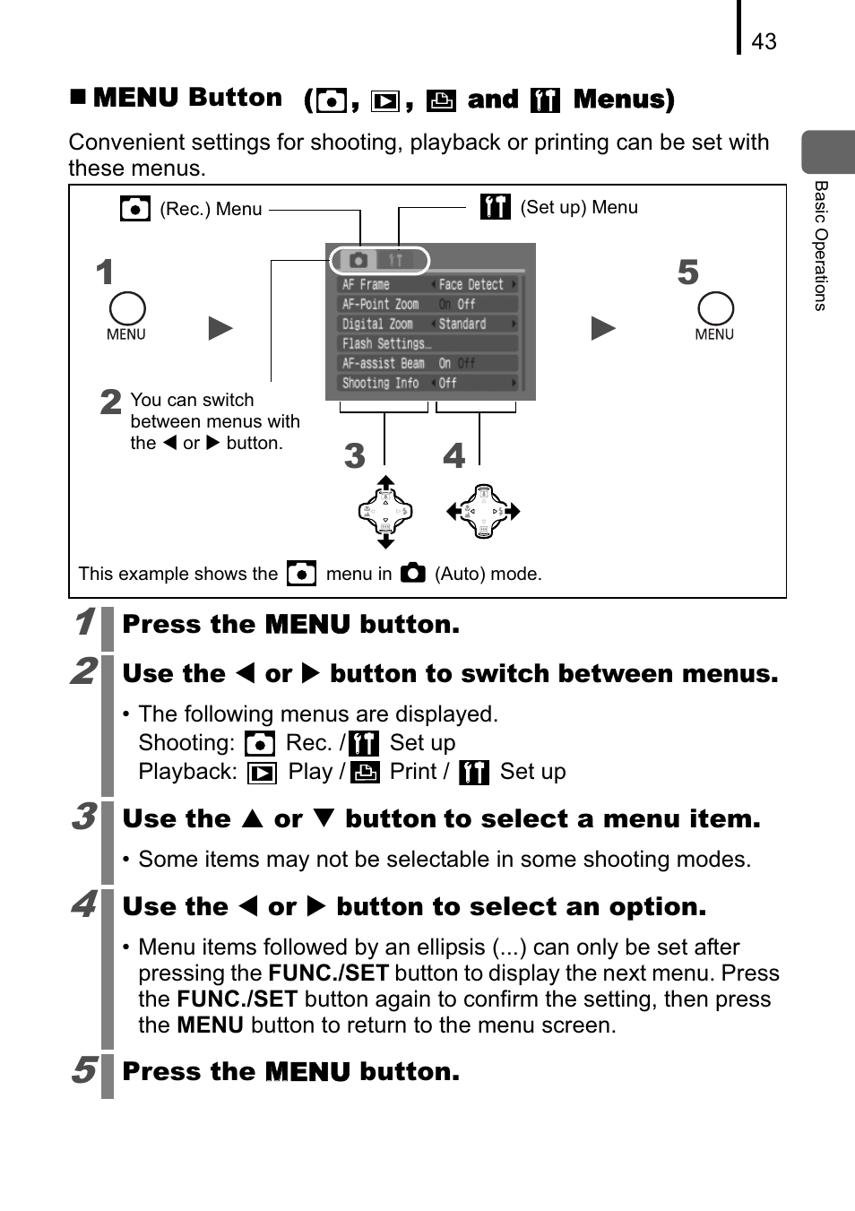 Canon A470 User Manual | Page 45 / 184