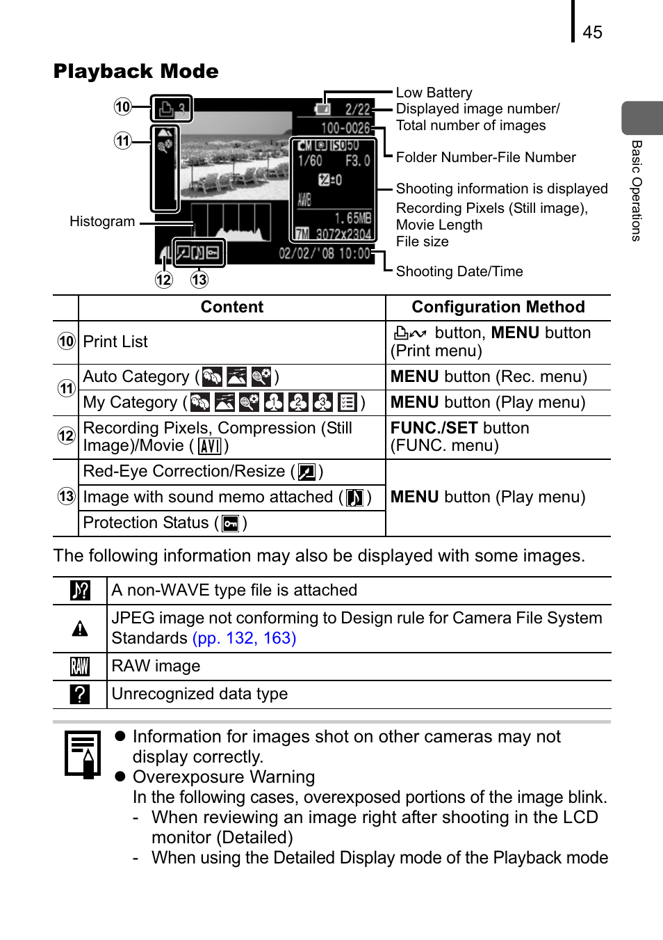 Playback mode, Kl m | Canon A470 User Manual | Page 47 / 184