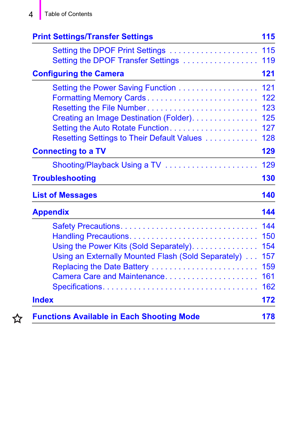 Canon A470 User Manual | Page 6 / 184