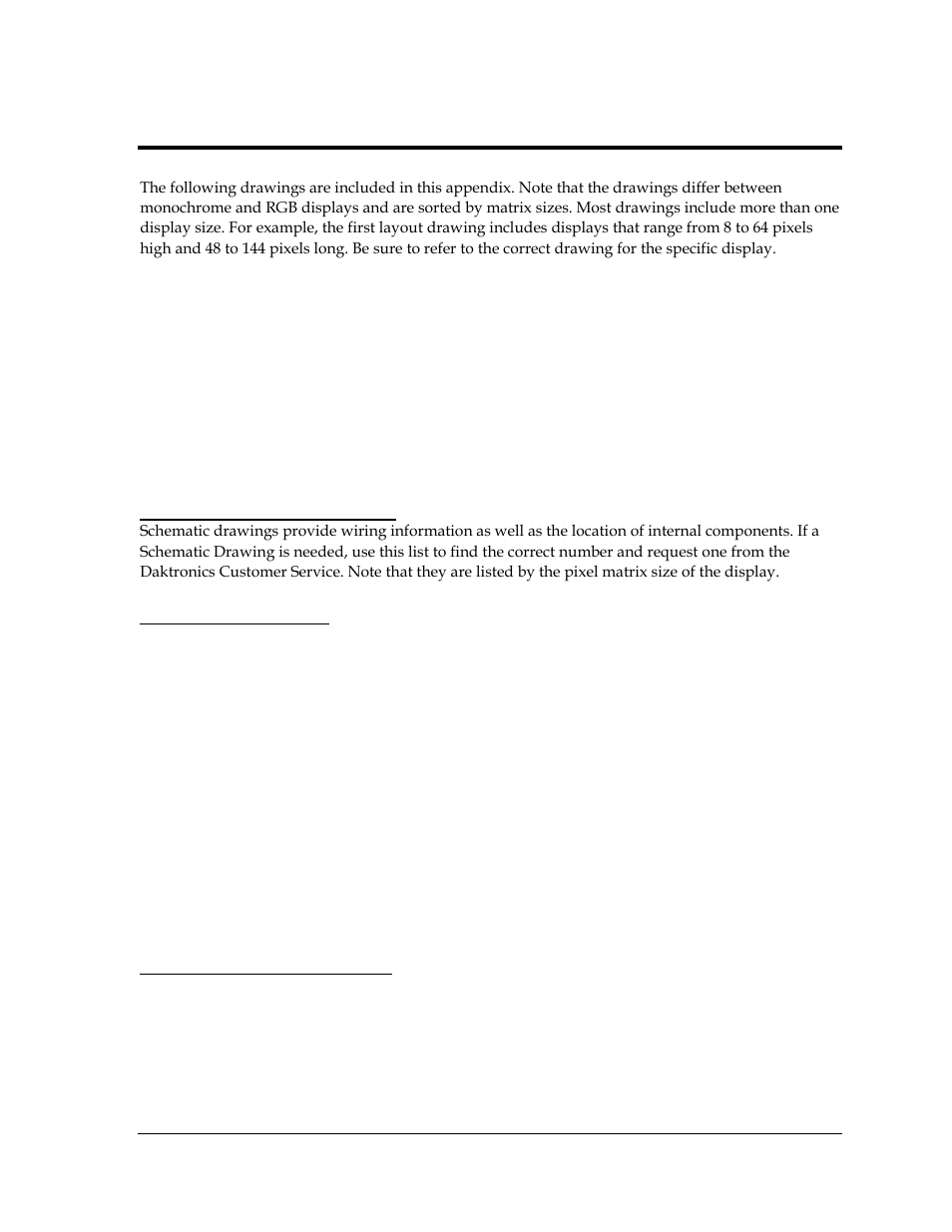 Appendix a, Reference drawings, Appendix a: reference drawings | Daktronics Galaxy AF-3400 34 mm Monochrome/RGB User Manual | Page 59 / 105