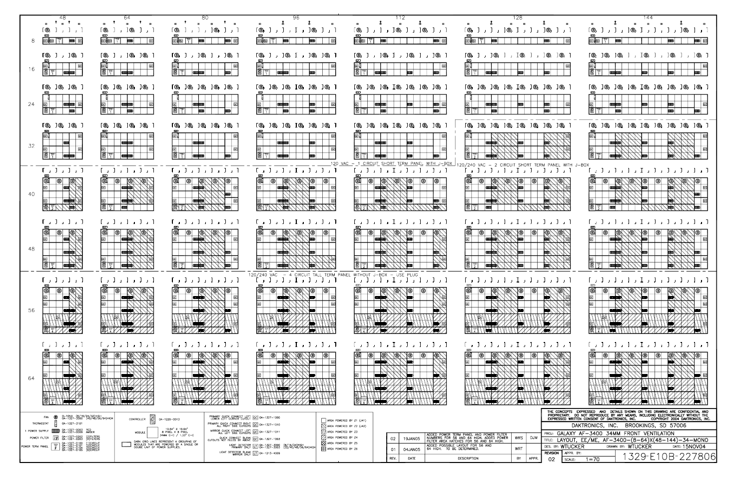 Daktronics Galaxy AF-3400 34 mm Monochrome/RGB User Manual | Page 64 / 105