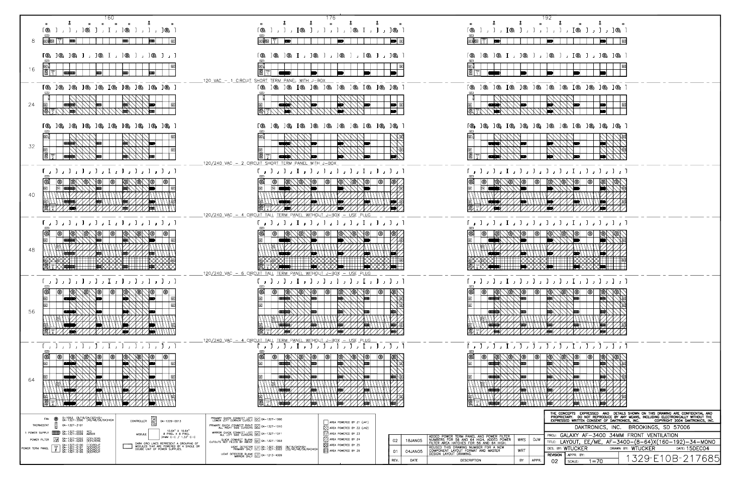 Daktronics Galaxy AF-3400 34 mm Monochrome/RGB User Manual | Page 65 / 105